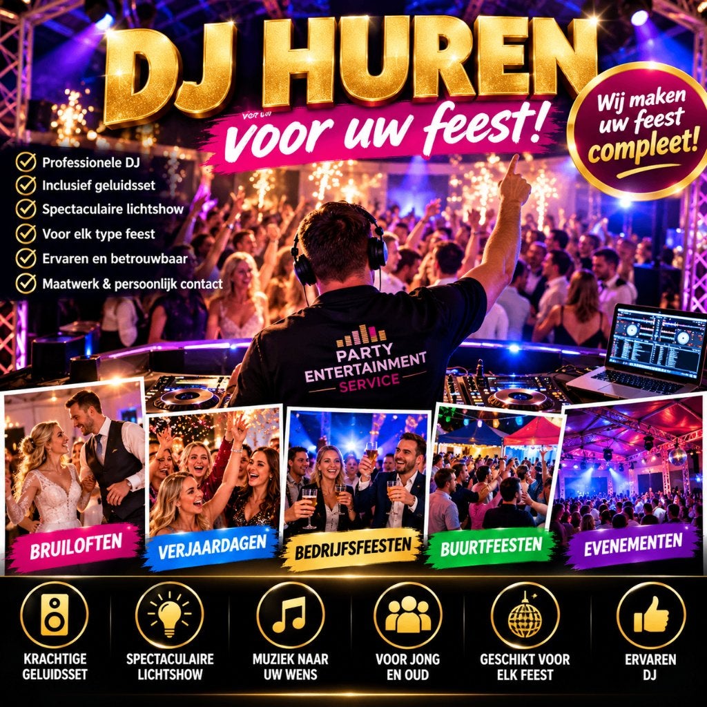 DJ huren voor uw feest? Wij maken uw feest compleet!, Dj