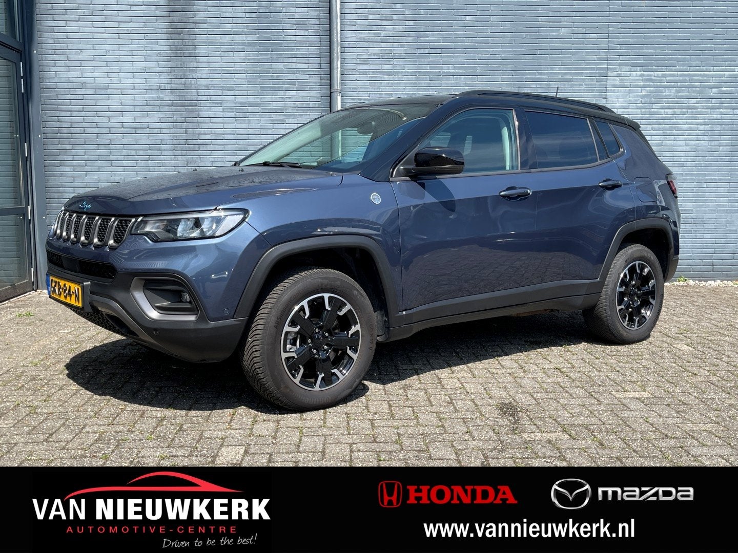 Jeep Compass 1.3T 4XE 240pk Plug-in Hybrid Automaat Trailhaw, Automaat, 12 maanden, 4 cilinders, Blauw