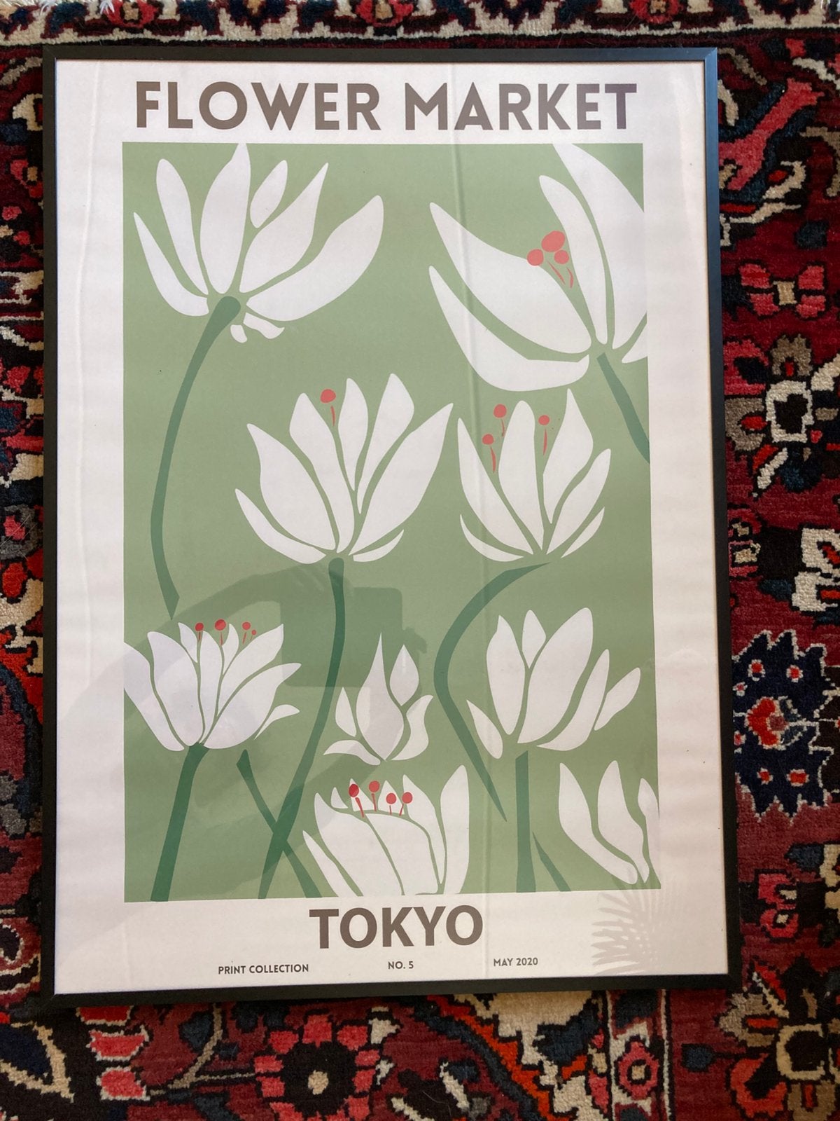 Anna nina Flower Market Tokyo poster ingelijst nieuw, Ophalen of Verzenden
