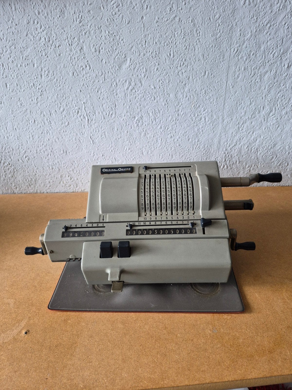 Vintage Original Odhner Rekenmachine - Mechanisch, Ophalen
