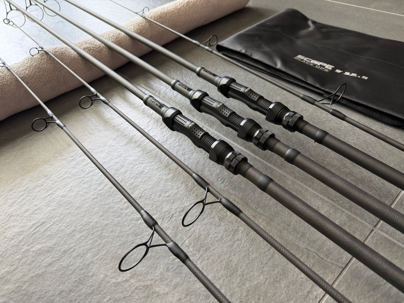 3 x Nash Scope Black Ops 9ft 3,5lbs NIEUW ONGEBRUIKT, Ophalen, Nieuw, Complete set