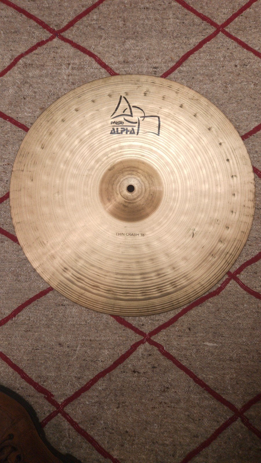 Paiste Alpha 18" Thin Crash 1267gr, Ophalen of Verzenden, Gebruikt, Drums of Percussie