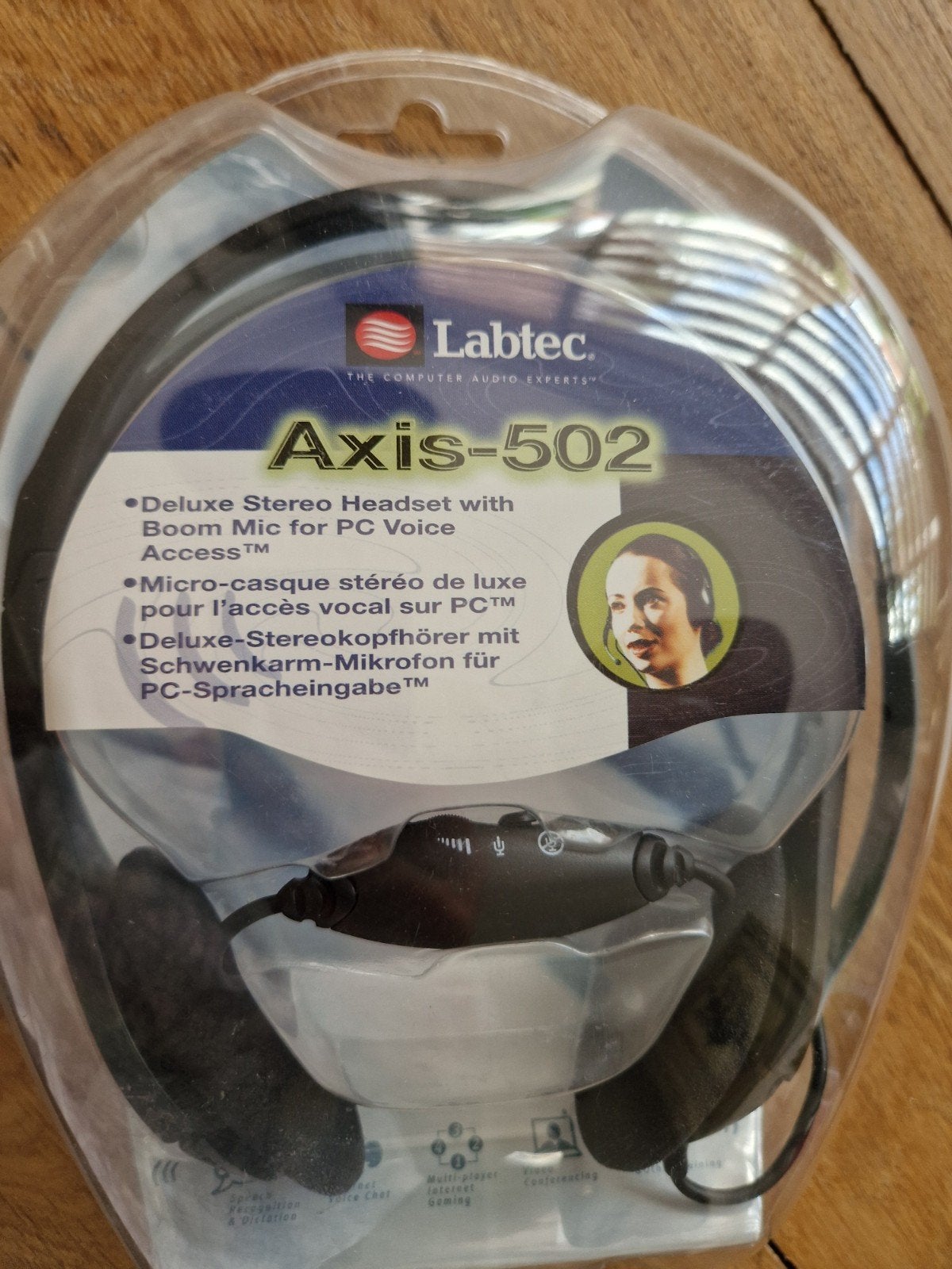 Labtec Axis-502 Stereo Headset met Microfoon voor PC, Gaming headset, Labtec, Nieuw, Ophalen of Verzenden