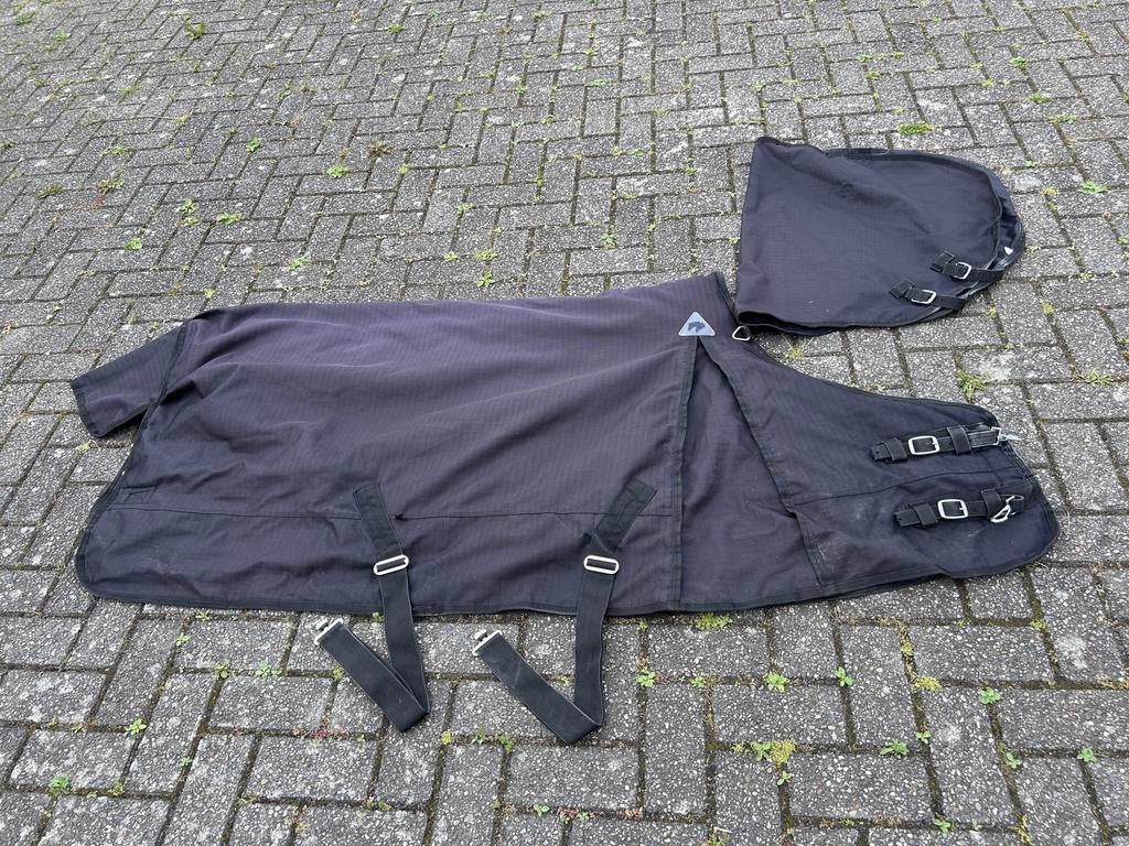 Master winterdeken met losse hals 300gr. 115/165, Dieren en Toebehoren, Paarden en Pony's | Dekens en Dekjes, Gebruikt, Afneembare hals
