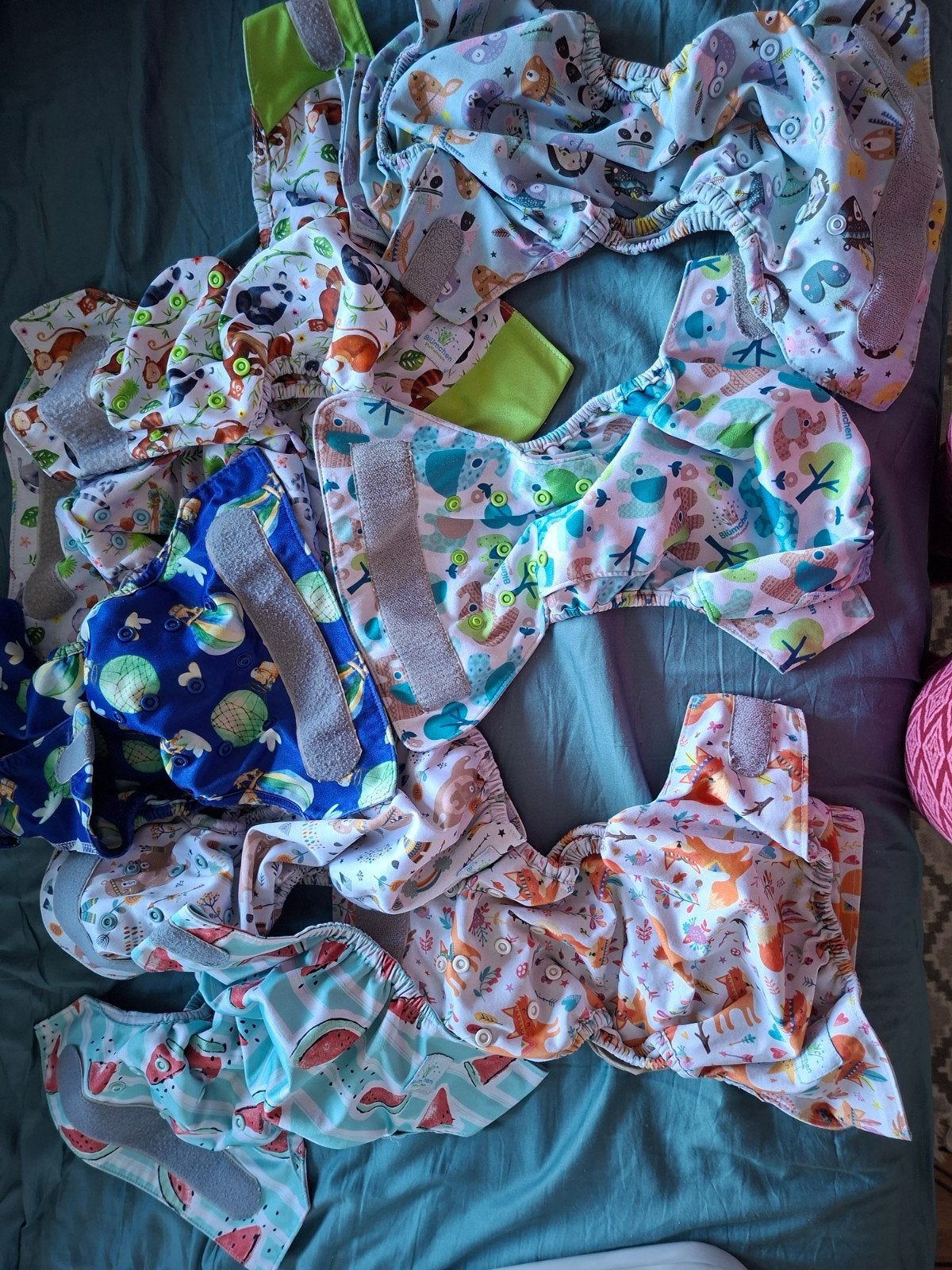 Wasbare luiers blumchen pakket, Ophalen, Gebruikt, One size