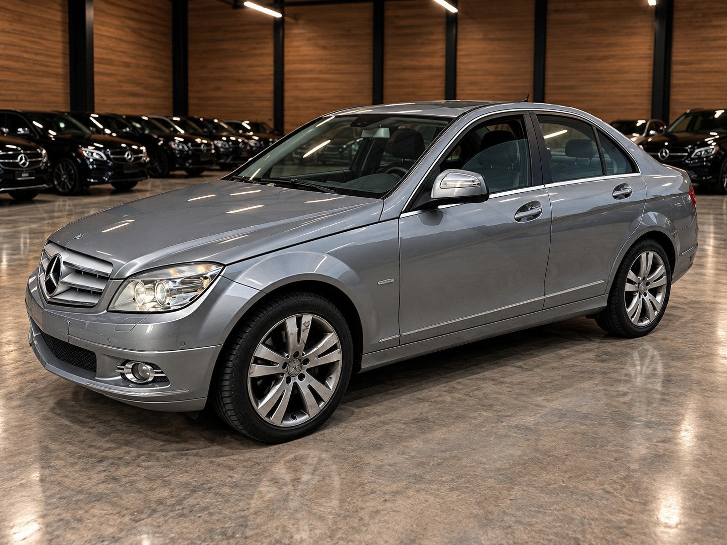 Mercedes-Benz C-klasse 220 CDI Avantgarde, Auto's, Automaat, Zwart, 4 cilinders, 1505 kg