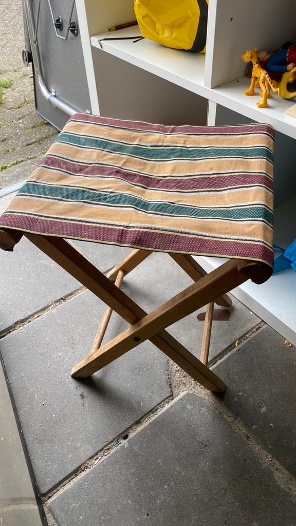 Vintage kruk, Ophalen of Verzenden, Hout