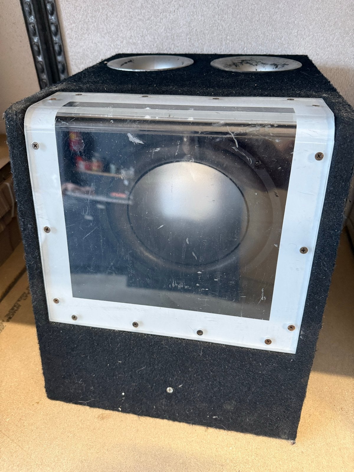 360 watt Passieve bandpass-autosubwoofer 25 cm / 10 inch, Ophalen, Gebruikt