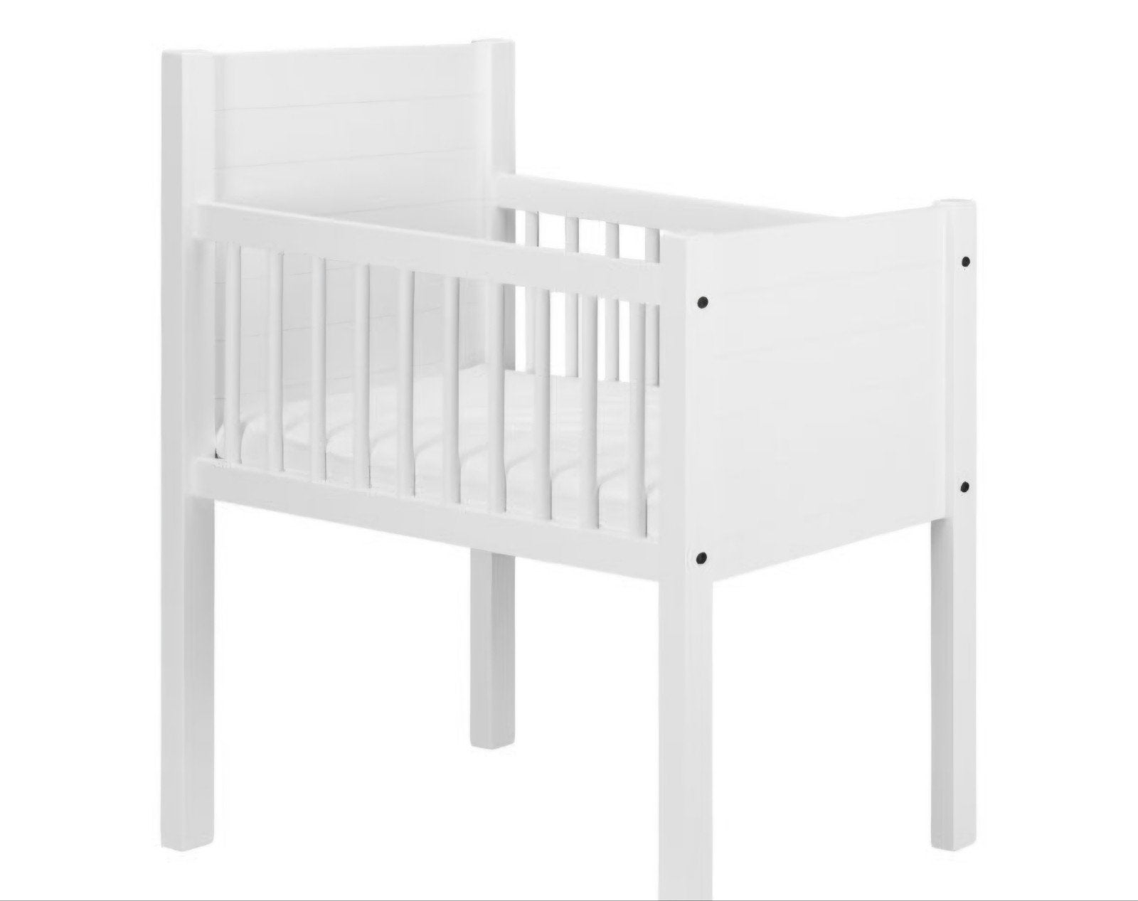 Wiegje wit met gouden stippen, incl. matras en hoeslakens, Kinderen en Baby's, Babywiegjes en Ledikanten, Ophalen of Verzenden