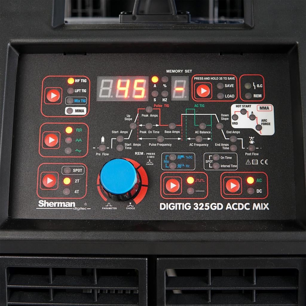 DIGITIG 325GD AC/DC 3x400v 315A/60% + pulse € 1850,00, Doe-het-zelf en Verbouw, Gereedschap | Lasapparaten, Ophalen, Nieuw, 250 ampère of meer