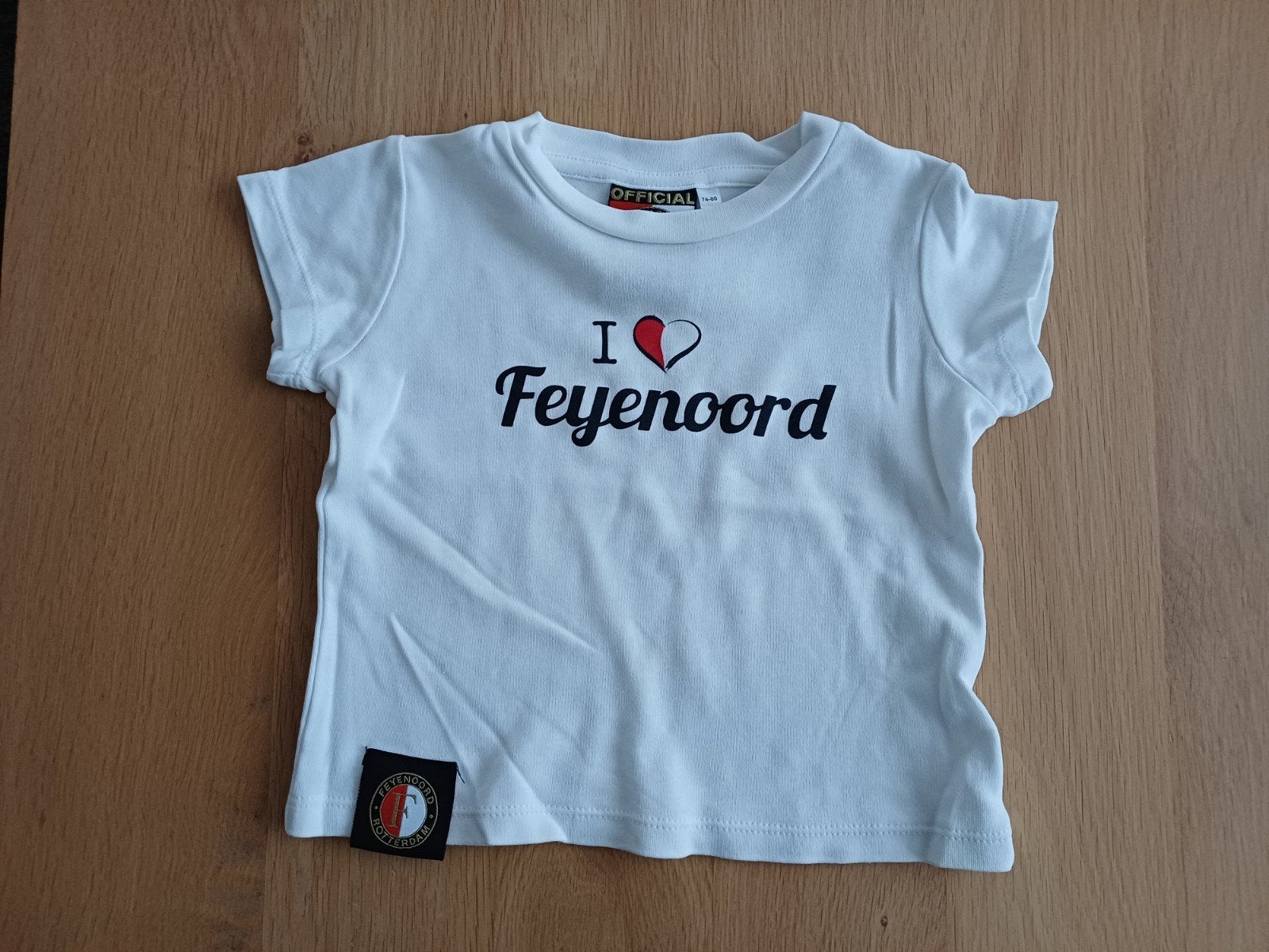 Feyenoord shirt, maat 74-80, Kinderen en Baby's, Ophalen of Verzenden, Jongetje of Meisje, Shirtje of Longsleeve