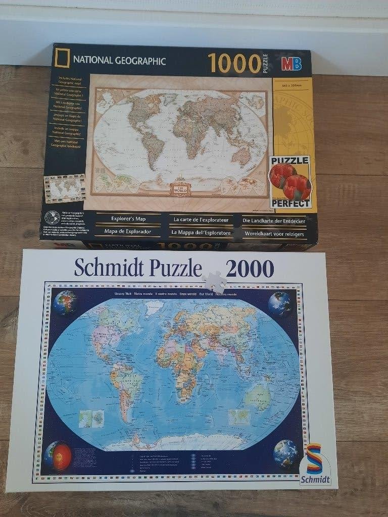 Legpuzzels van landkaarten, Ophalen, Gebruikt