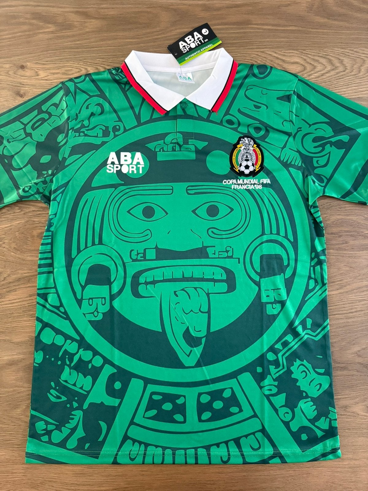 Mexico Voetbalshirt 1998 Thuisshirt - Maat L - Retro, Sport en Fitness, Voetbal, Maat L, Ophalen of Verzenden, Nieuw, Shirt