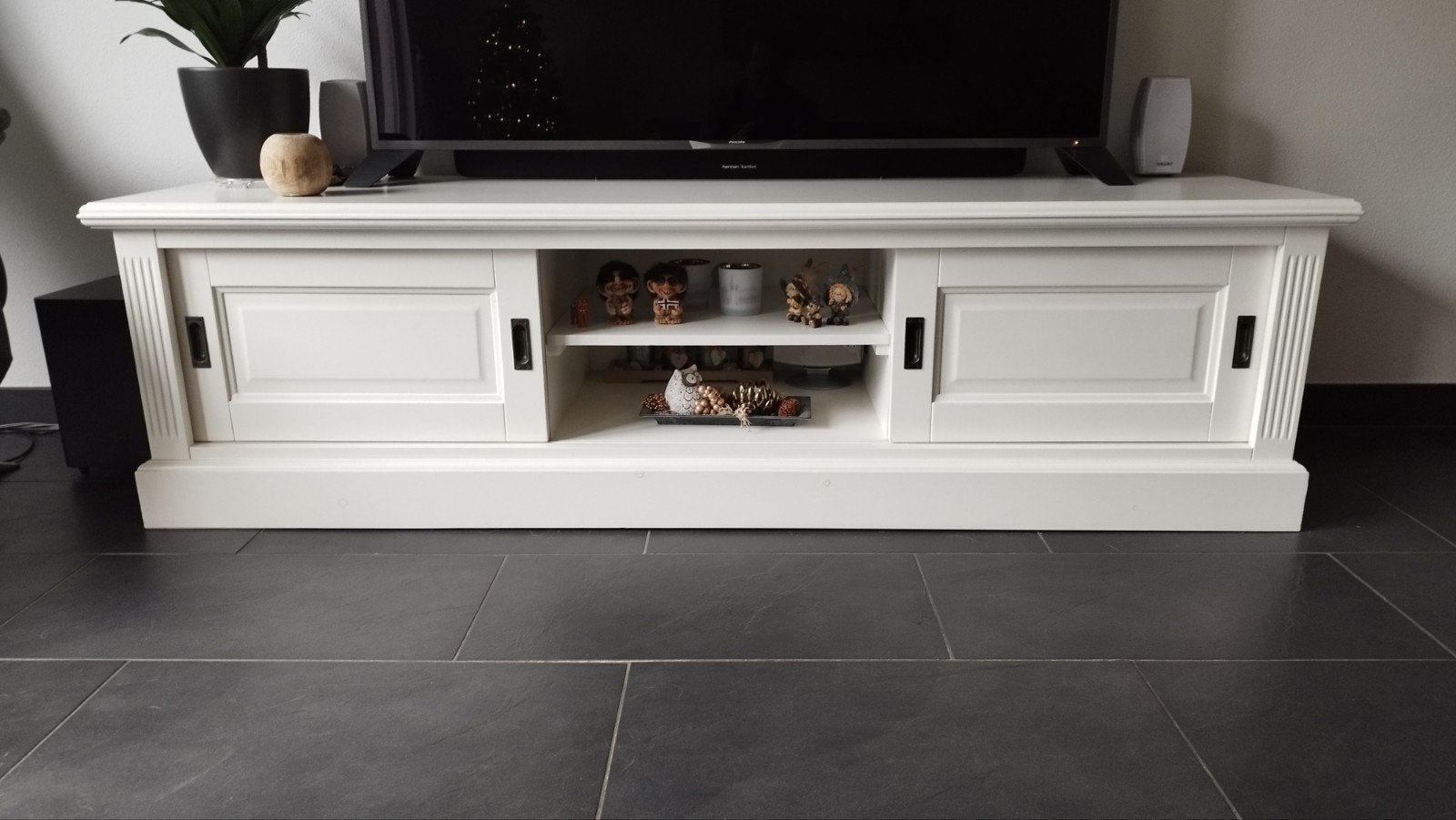 TV meubel wit, Huis en Inrichting, Ophalen, 150 tot 200 cm, Zo goed als nieuw, Minder dan 100 cm