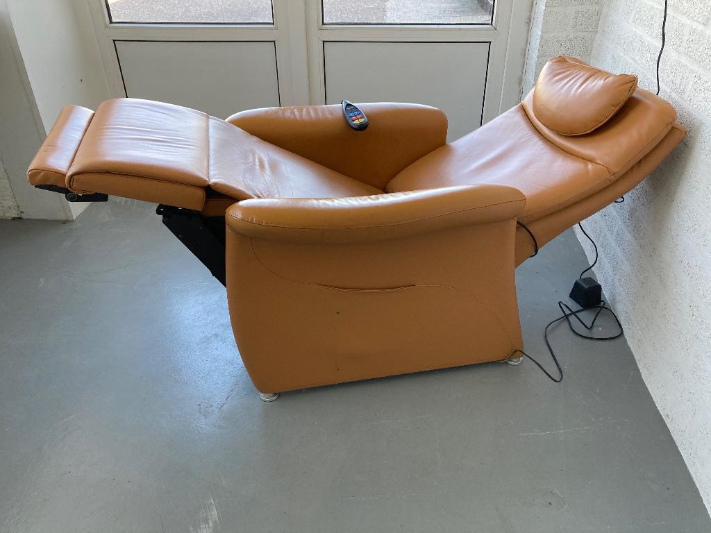Fitform Sta-op/relax, leer, 3 mot, 50 cm br, i.z.g.s., Diversen, Verpleegmiddelen, Ophalen, Zo goed als nieuw