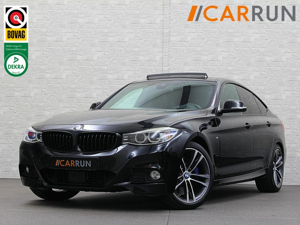 BMW 3-serie 335i GT X-Drive M Sport | ACC | Panodak | Vol Le, Auto's, BMW, Zwart, Leder, Bedrijf, Automatische klimaatregeling