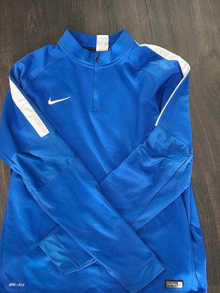 Sportieve en comfortabele Nike Dri-FIT trainingstrui, Blauw, Nike, Overige maten, Ophalen of Verzenden