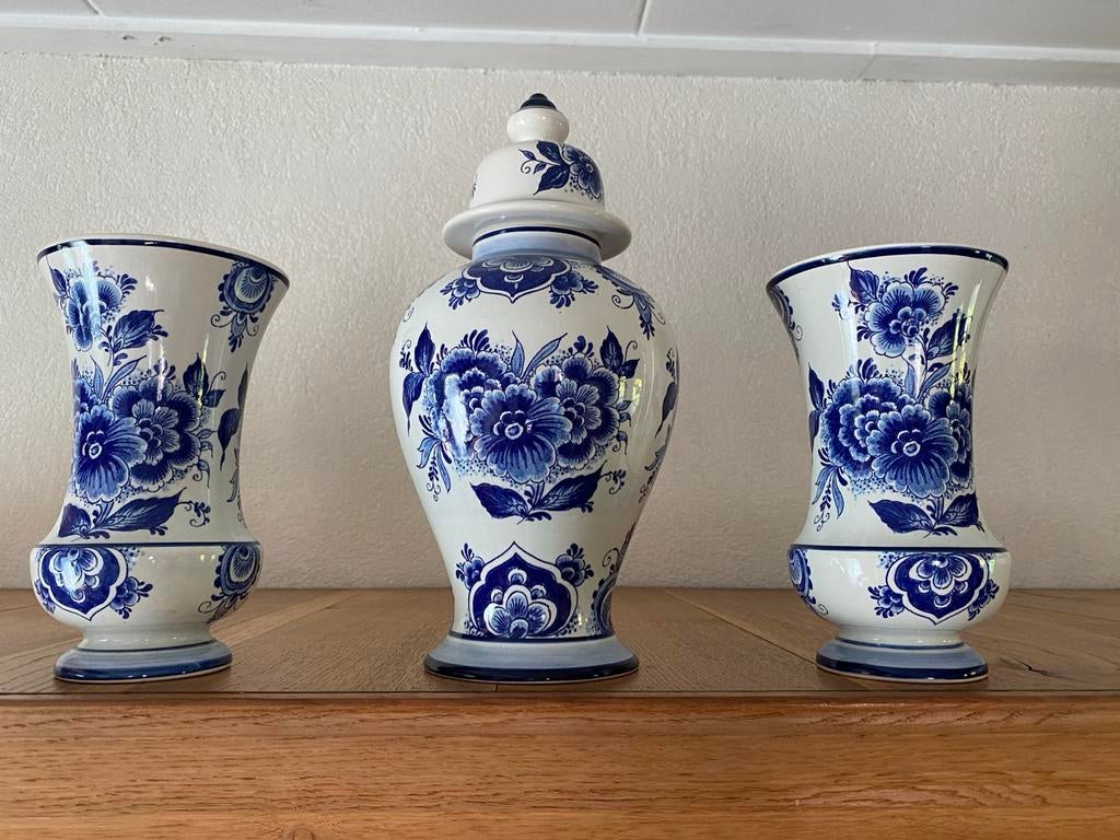 Prachtig Delfts Blauw kaststel - Handwerk Holland, Ophalen of Verzenden