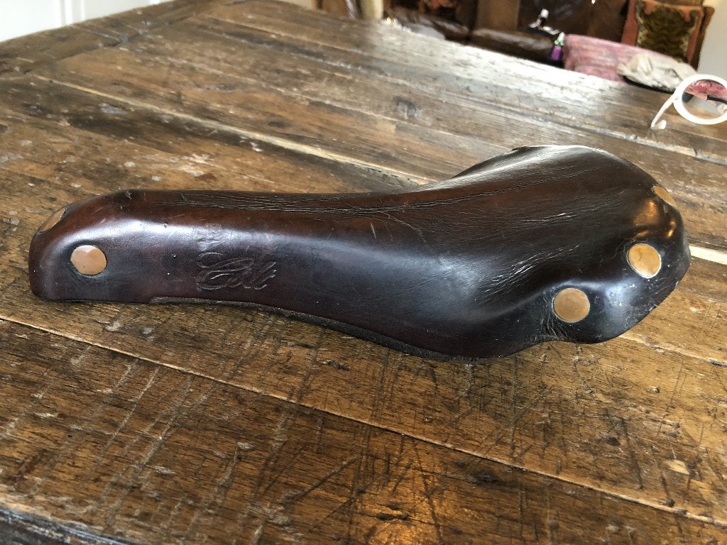 Vintage Brooks Colt Lederen Zadel Bruin (B 84 1984), Fietsen en Brommers, Gebruikt, Leer, Ophalen of Verzenden, Mountainbike