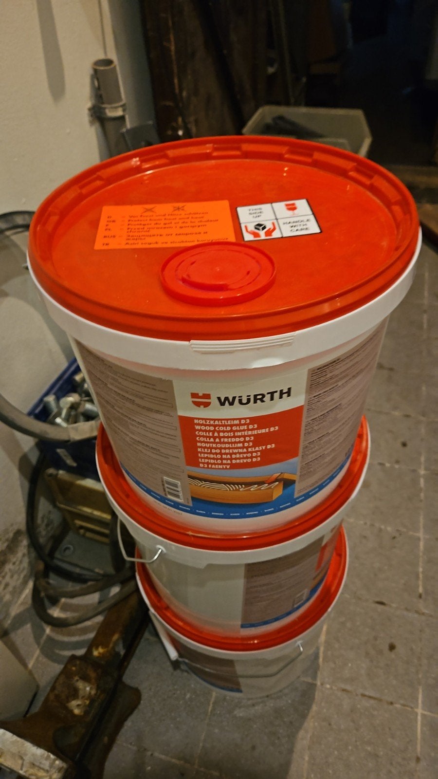 Wurth houtlijm nieuw 3emmers, Minder dan 25 mm, Nieuw, Ophalen of Verzenden, Plank