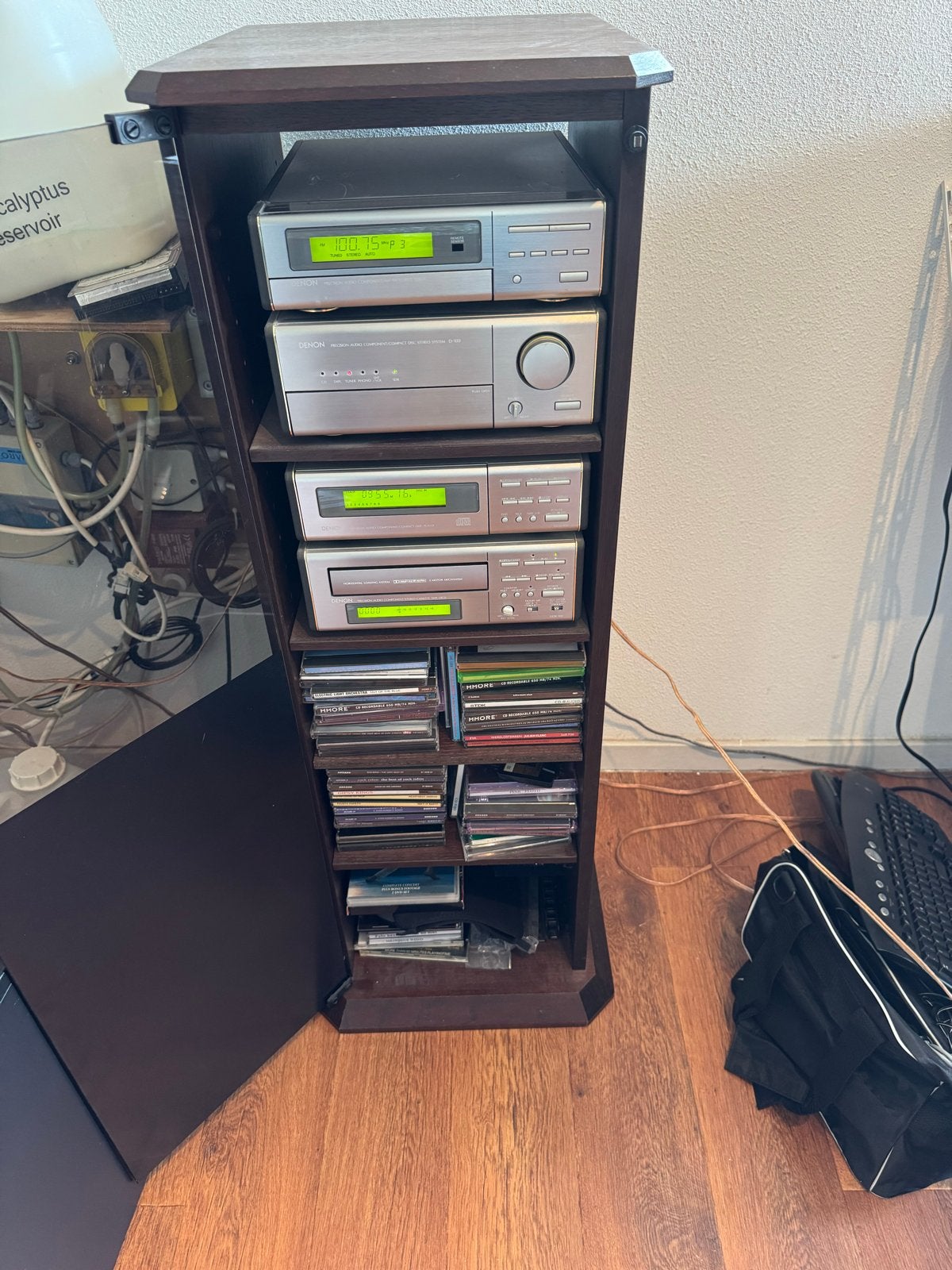 Denon D100 Hifi-set in perfecte staat, Ophalen, Gebruikt, Cassettedeck, Denon