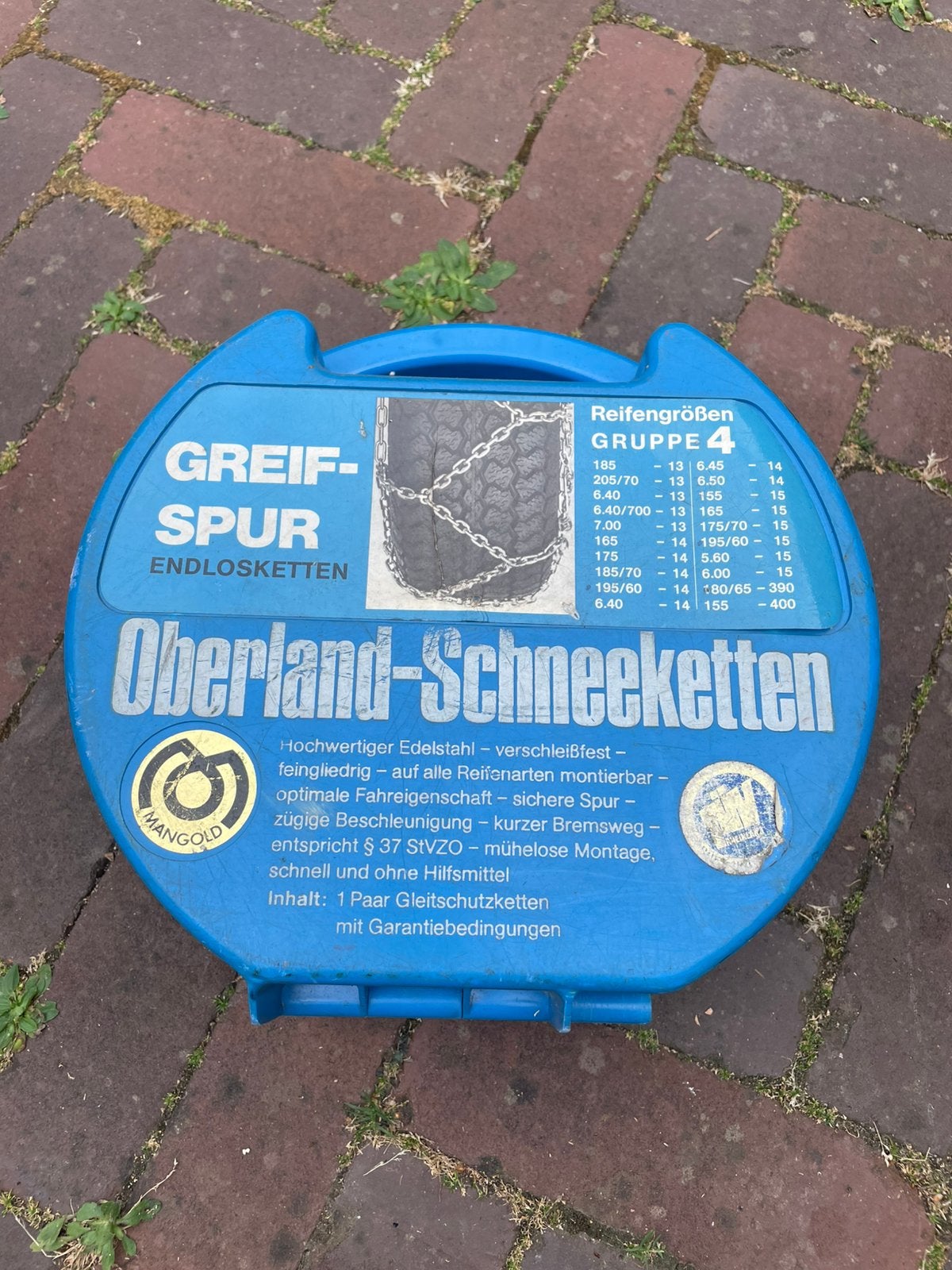 Sneeuwketting auto, Ophalen, Gebruikt