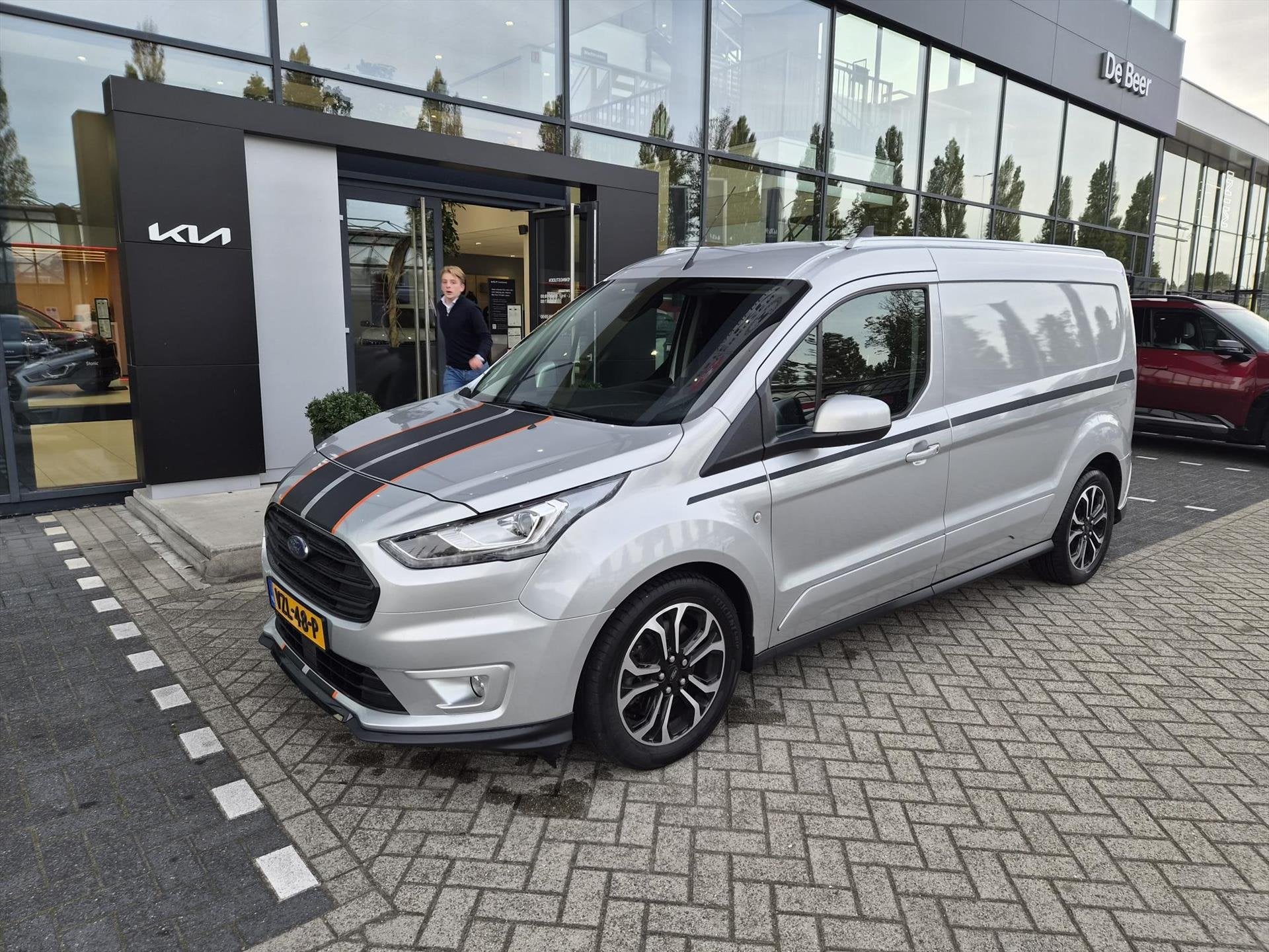 Ford Transit Connect L2 1.5 EcoBlue 100pk Automaat Sport Nav, Automaat, Gebruikt, 4 cilinders, Leder en Stof
