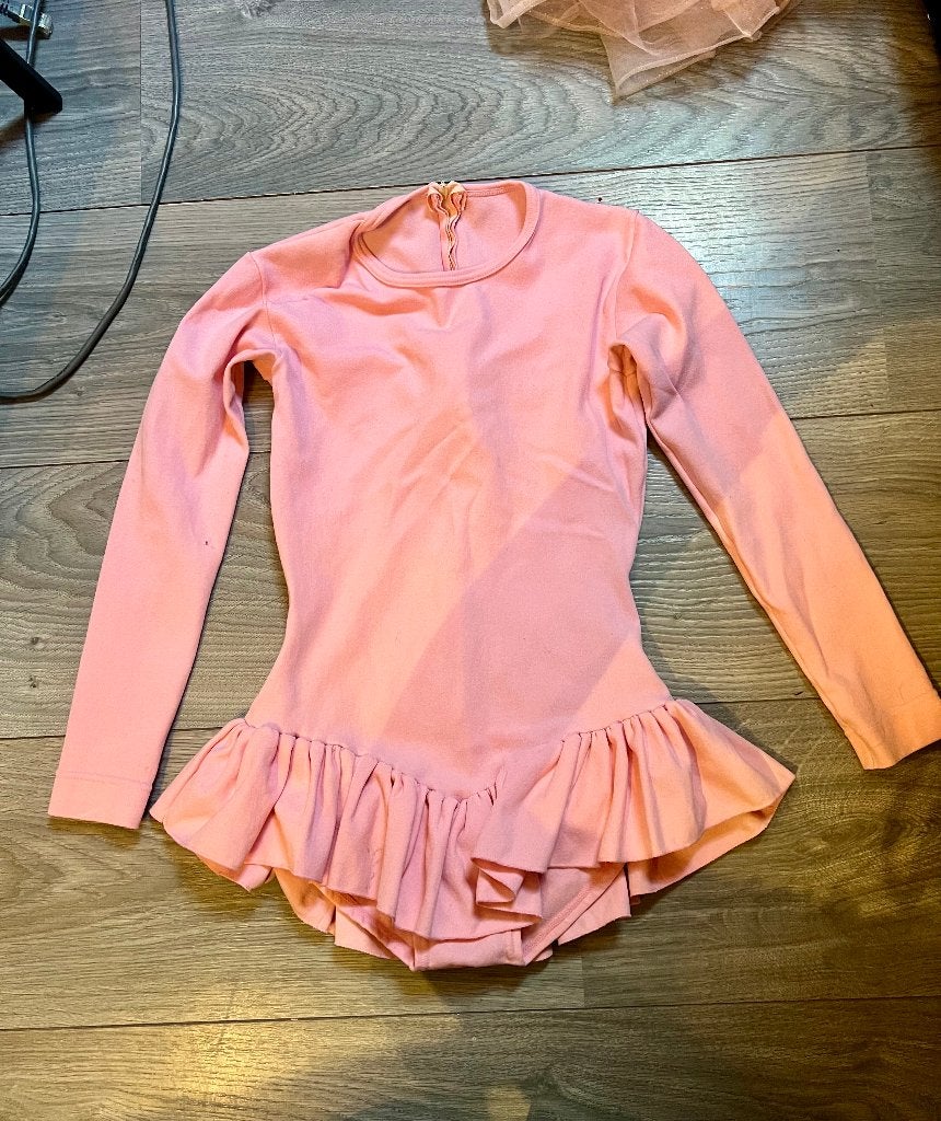 Vintage roze balletpakje turnpakje danspakje maat 128 ballet, Ophalen of Verzenden, Gebruikt, Kleding