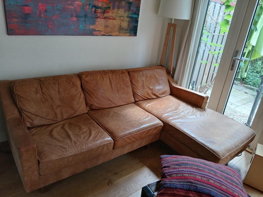 Dallas Real Leather Corner Sofa from made dot com, Huis en Inrichting, Banken | Sofa's en Chaises Longues, Ophalen