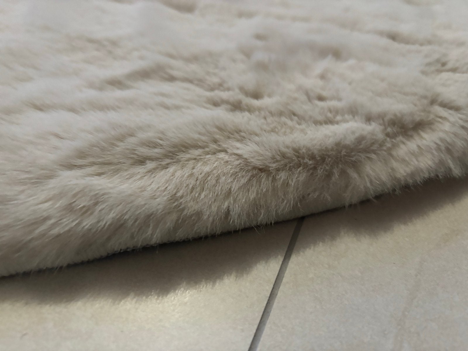 Nieuw rond vloerkleed 200x200 cm, Ophalen, Beige, Rond, Nieuw