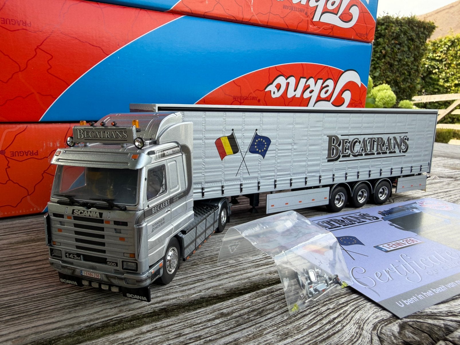 Tekno Scania Streamline Becatrans, Ophalen of Verzenden, Nieuw, Bus of Vrachtwagen, Tekno
