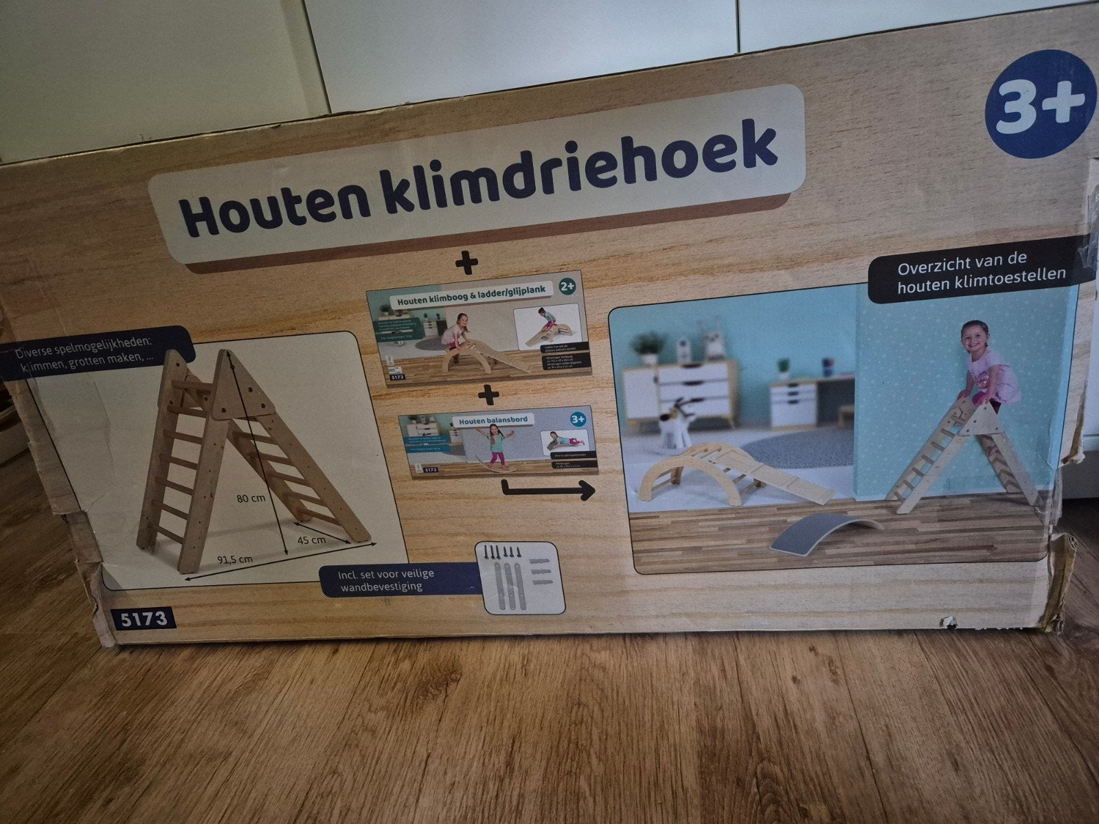 houten klimdriehoek, Ophalen of Verzenden, Nieuw