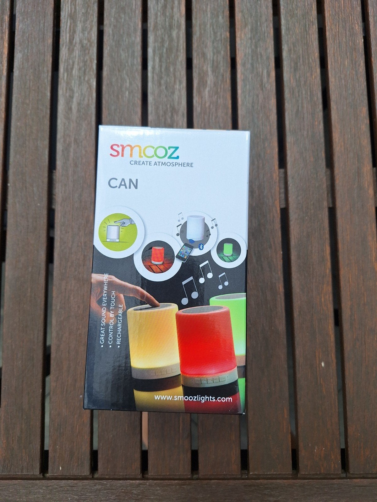 Smooz CAN draagbare speaker met sfeerverlichting, Overige merken, Nieuw, Ophalen of Verzenden, Draagbare speaker