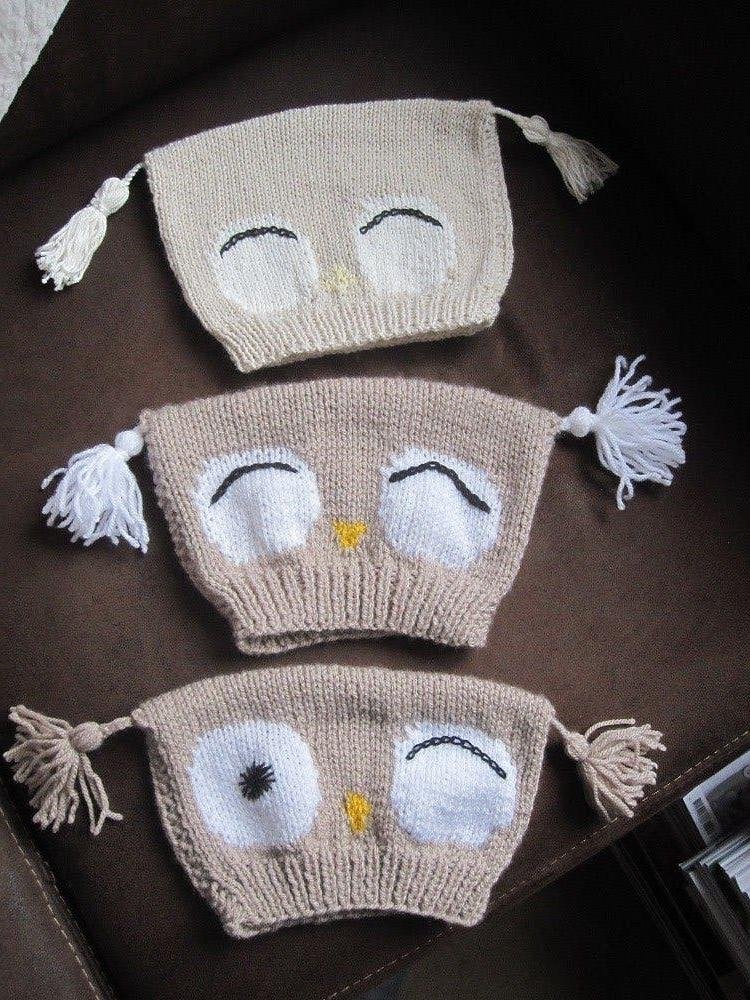 Baby / peuter uil mutsje, Ophalen, Maat 50, Jongetje of Meisje, Nieuw