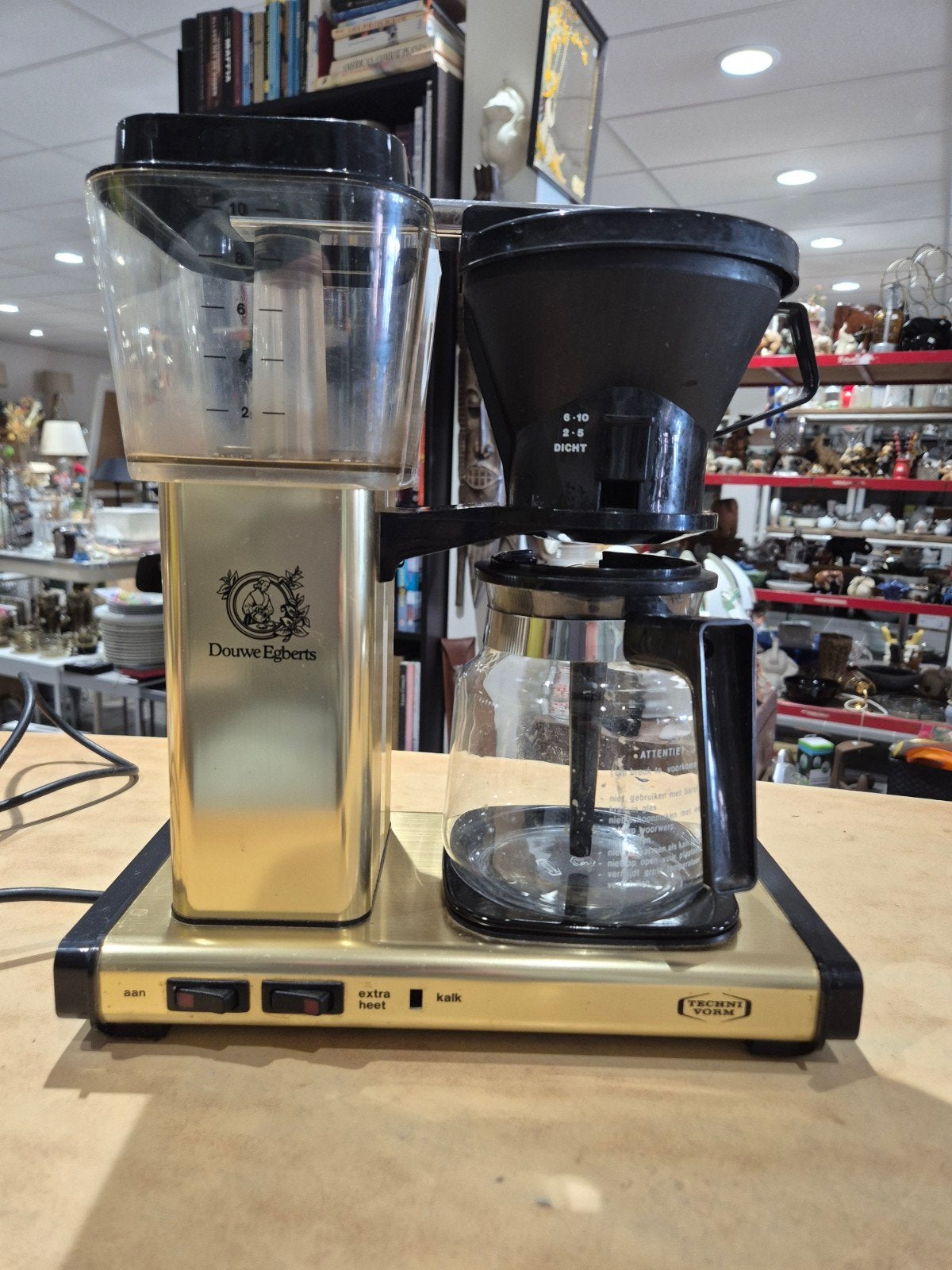 douwe egberts moccamaster techni vorm type 741 C, Gebruikt, Onbekend, Koffiemachine, Ophalen of Verzenden