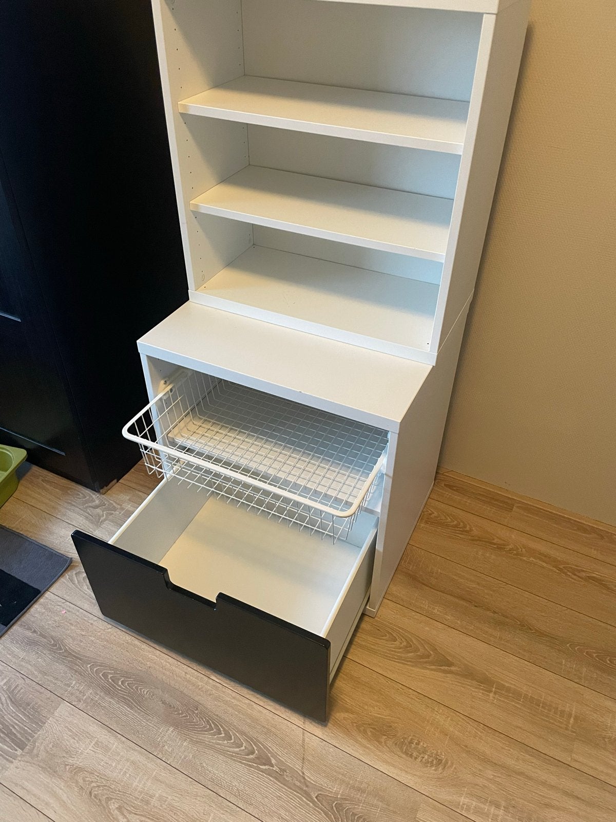 Witte kast met lades en planken - IKEA, Ophalen, Gebruikt, 100 tot 150 cm, 50 tot 100 cm