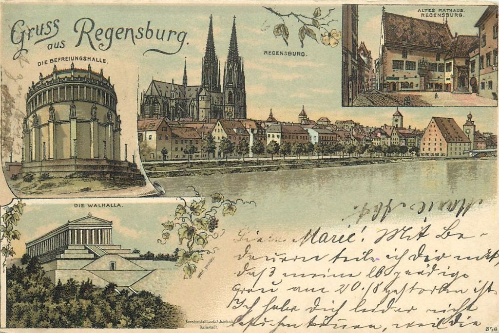 701-244-003 Regensburg Litho, Ophalen of Verzenden, Voor 1920, Duitsland