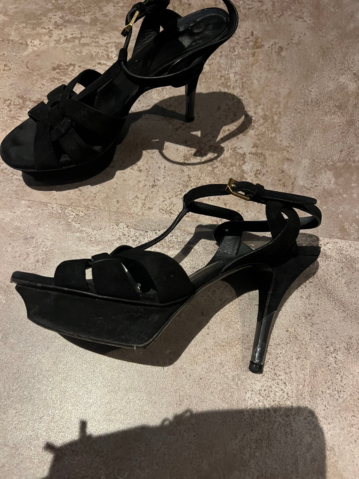 SAINT LAURENT hakken maat 38,5 origineel zgan, Kleding | Dames, G, Zwart, T, Ophalen of Verzenden