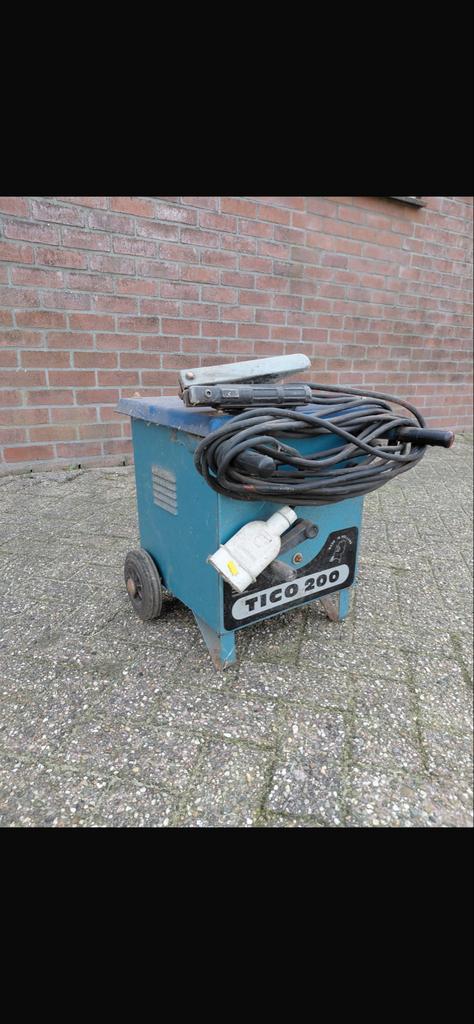 Lasapparaat Tico 200 - Weinig gebruikt, Doe-het-zelf en Verbouw, Gereedschap | Lasapparaten, Ophalen of Verzenden, Zo goed als nieuw
