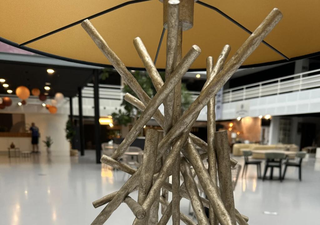 LECLERCQ EN BOUWMAN VLOERLAMP + KAP Kroonluchter-winkel, Verzenden, Nieuw, Metaal, 150 tot 200 cm