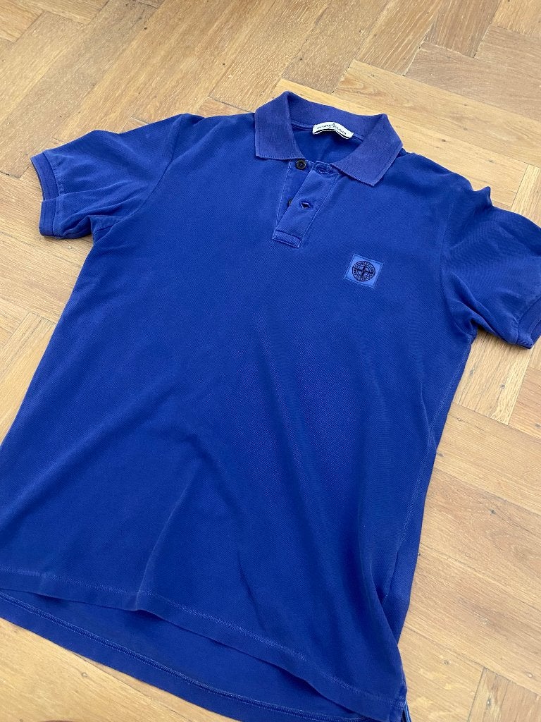 Stone Island polo maat 14-170 blauw, Ophalen of Verzenden, Zo goed als nieuw, Jongen, Shirt of Longsleeve