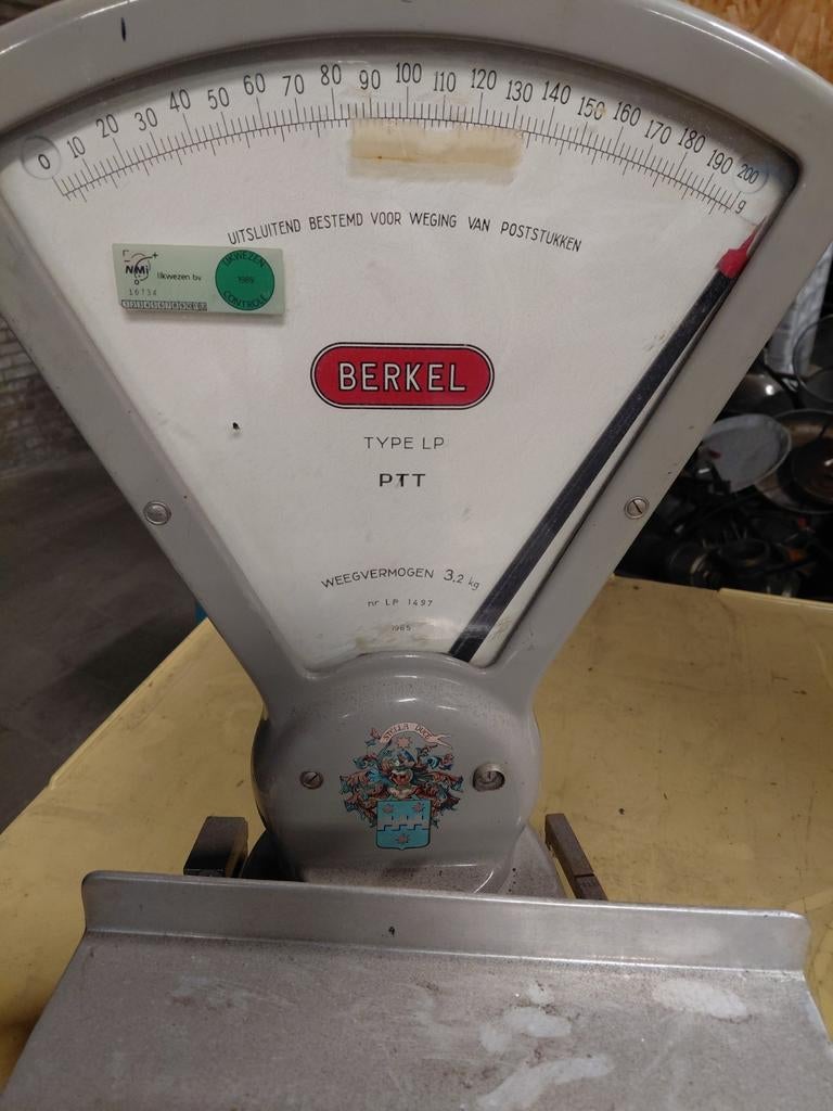 Berkel weegschaal type LP 3,2KG ex PTT. 1965, Ophalen, Winkelweegschaal, Minder dan 10 kg