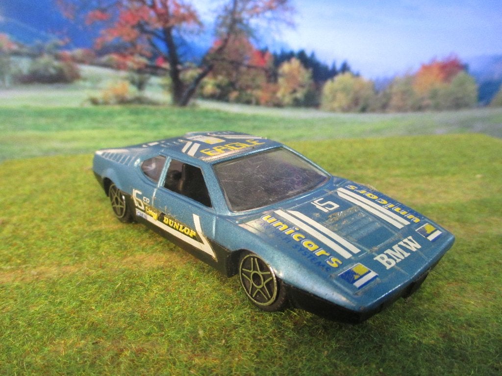 1:40 BMW M1 - Polistil metallic-blauw, Ophalen of Verzenden, Gebruikt, Auto, Overige merken