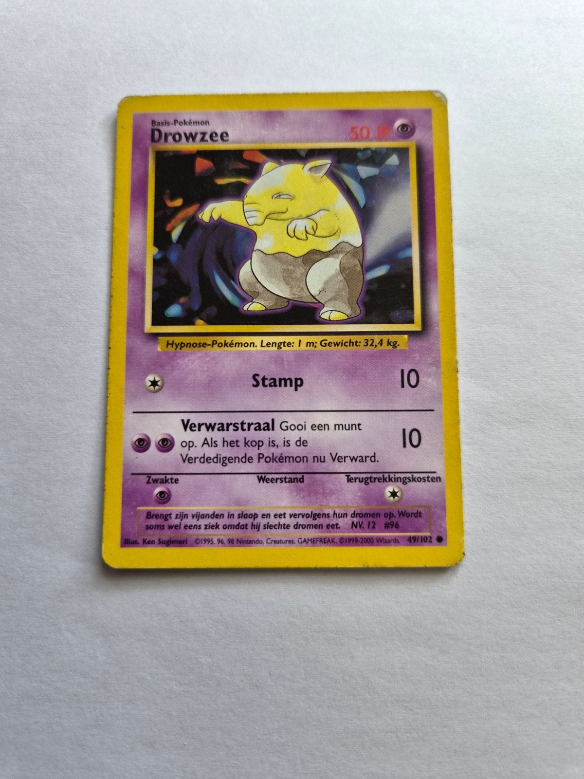 Drowzee 49/102, Ophalen of Verzenden, Losse kaart