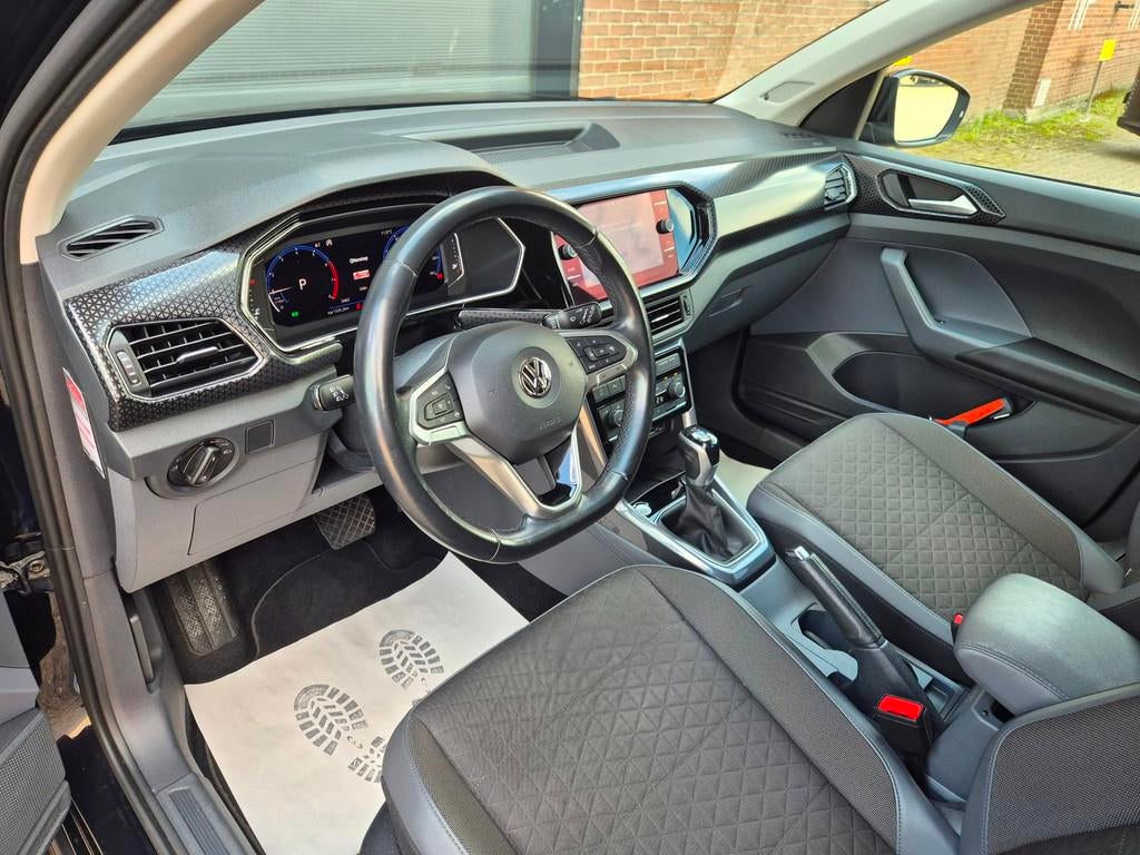 Volkswagen T-Cross 1.0 TSI R-Line DSG-7 Acc, Navi, LED, Virt, T-Cross, Gebruikt, Euro 6, Zwart