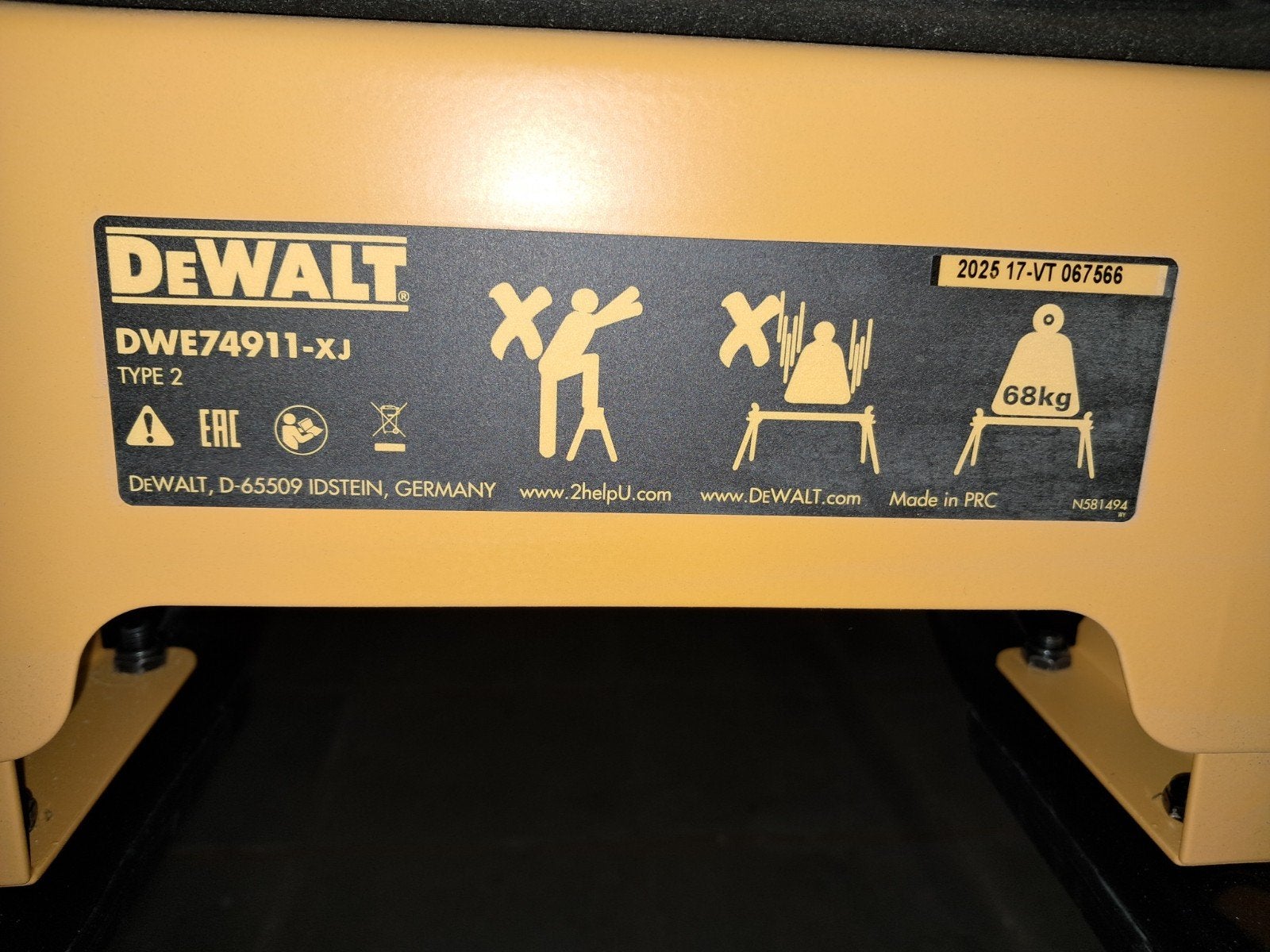 DeWalt DWE74911-XJ Zaagtafel Onderstel met Wielen, Doe-het-zelf en Verbouw, Gereedschap | Zaagmachines, Ophalen, Gebruikt, Overige typen