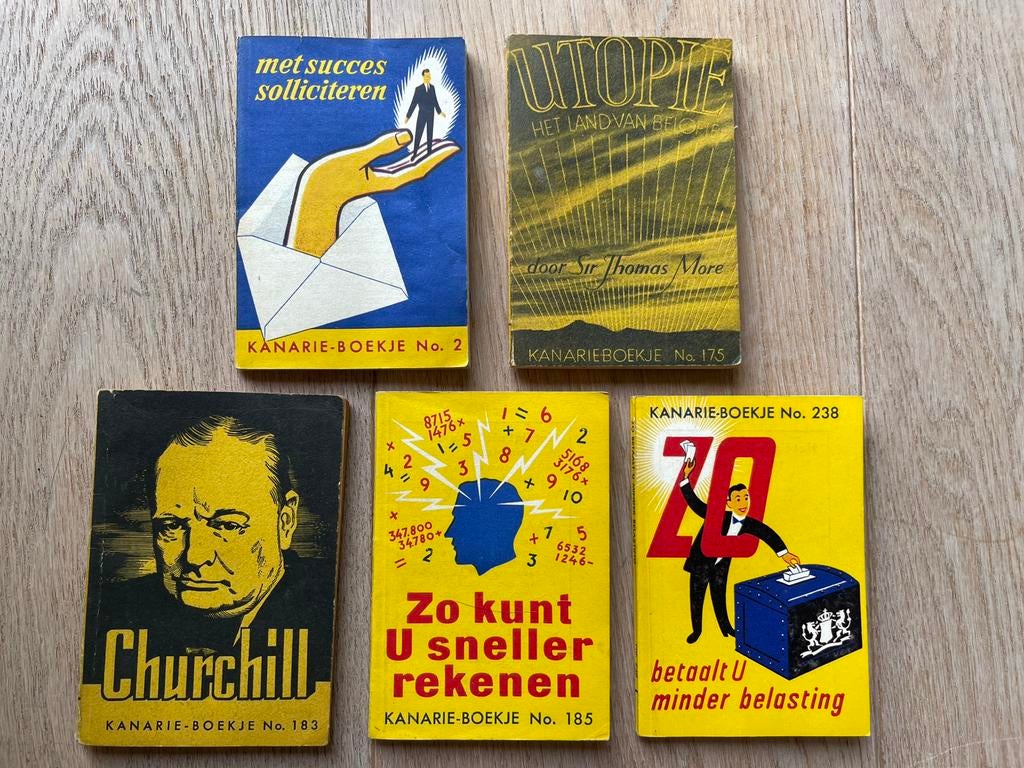 Kanarie-boekjes no. 2, 175, 183, 185 en 238, Boeken, Overige Boeken, Ophalen of Verzenden, Gelezen