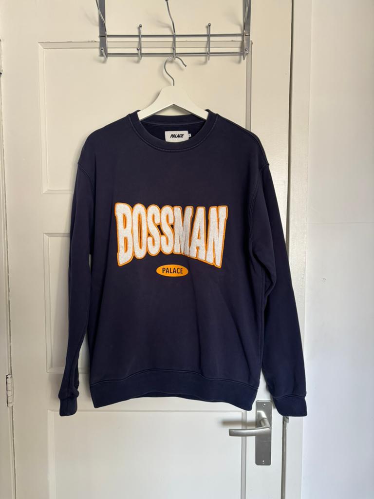 Palace sweater “bossman”, Ophalen of Verzenden, Zo goed als nieuw, Maat 46 (S) of kleiner