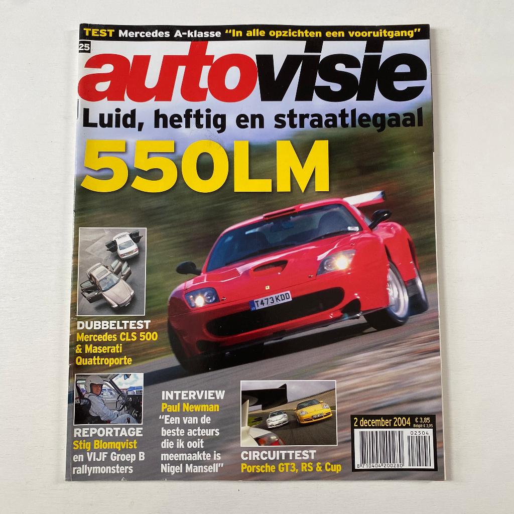 Autovisie nr. 25 - 2 december 2004 (550LM, Porsche GT3), Ophalen of Verzenden, Gelezen, Porsche