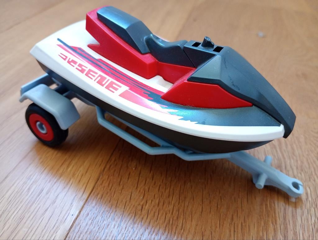 Playmobil waterscooter op aanhanger, Ophalen of Verzenden, Zo goed als nieuw, Overige typen